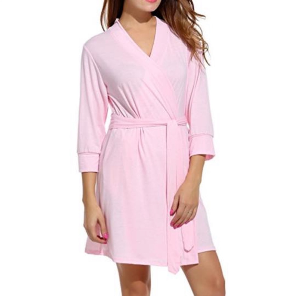 3 pink robes
